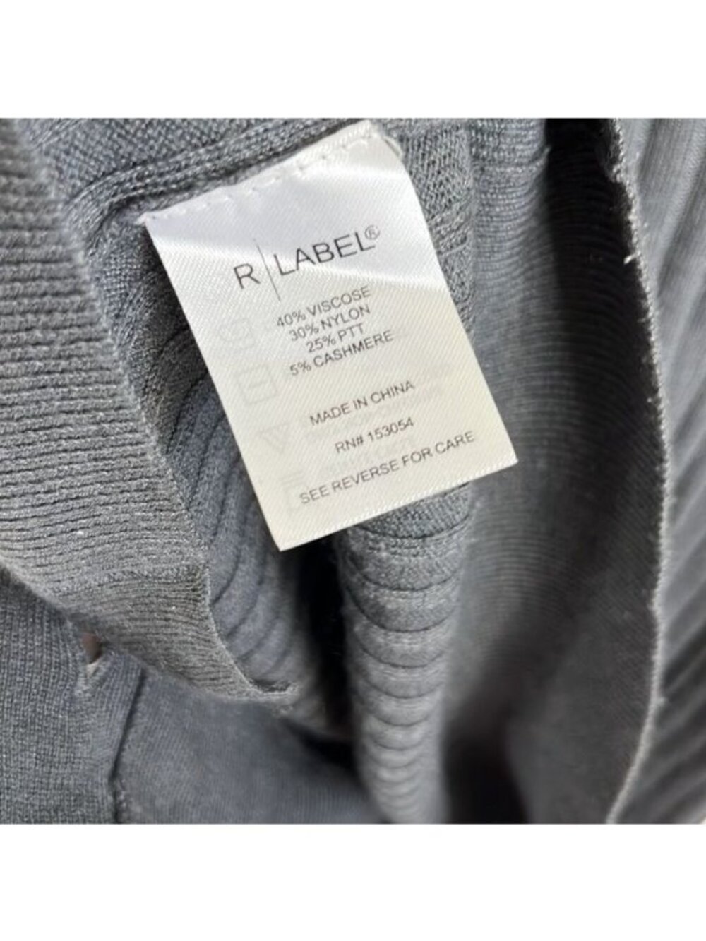 The Reset R Label Cashmere Ribbed Cardigan Sweater - Picture 6 of 7